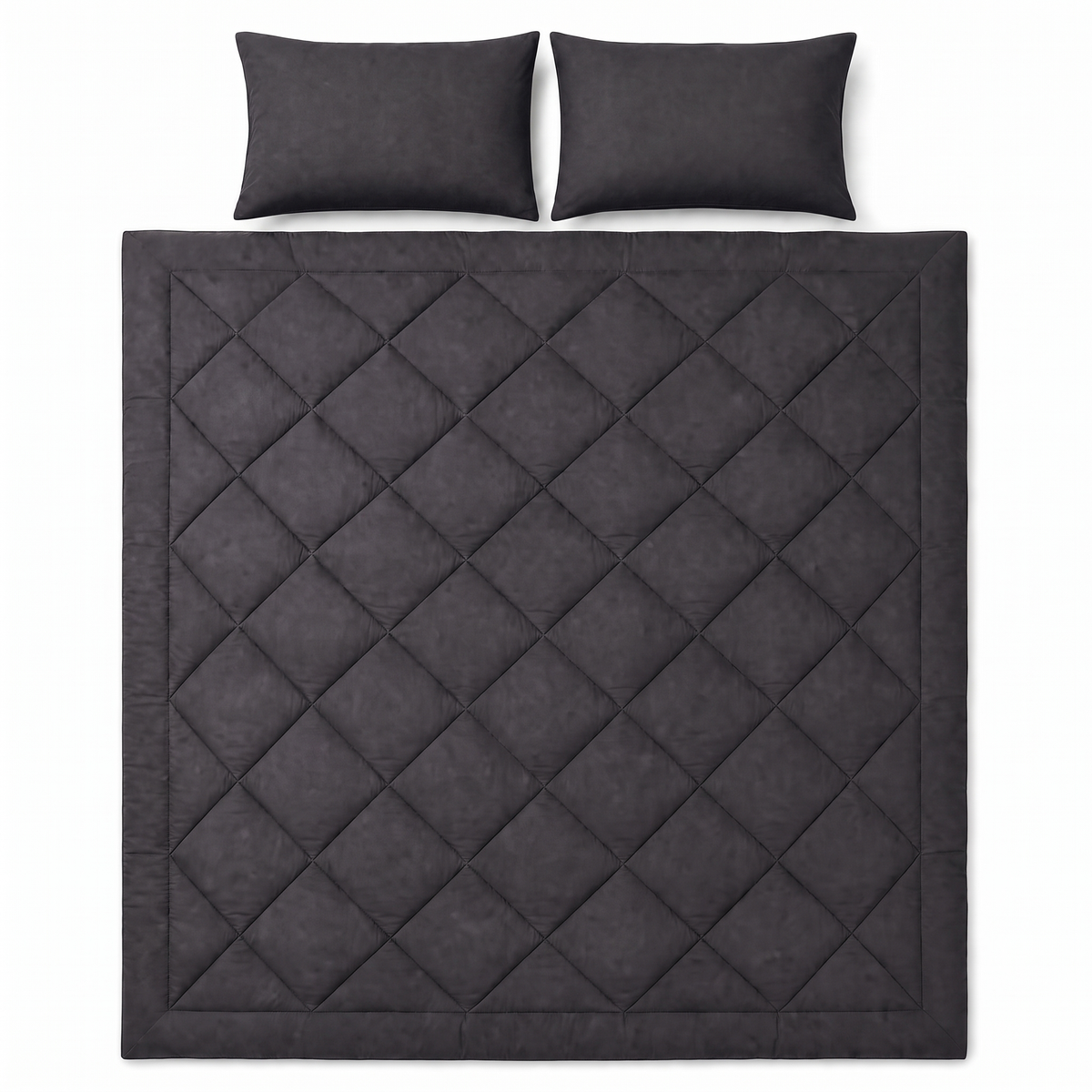 Moonora All-in-One Duvet in Midnight Black with two pillowcases