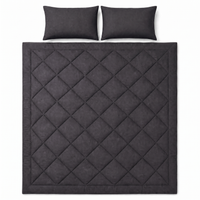 Moonora All-in-One Duvet in Midnight Black with two pillowcases