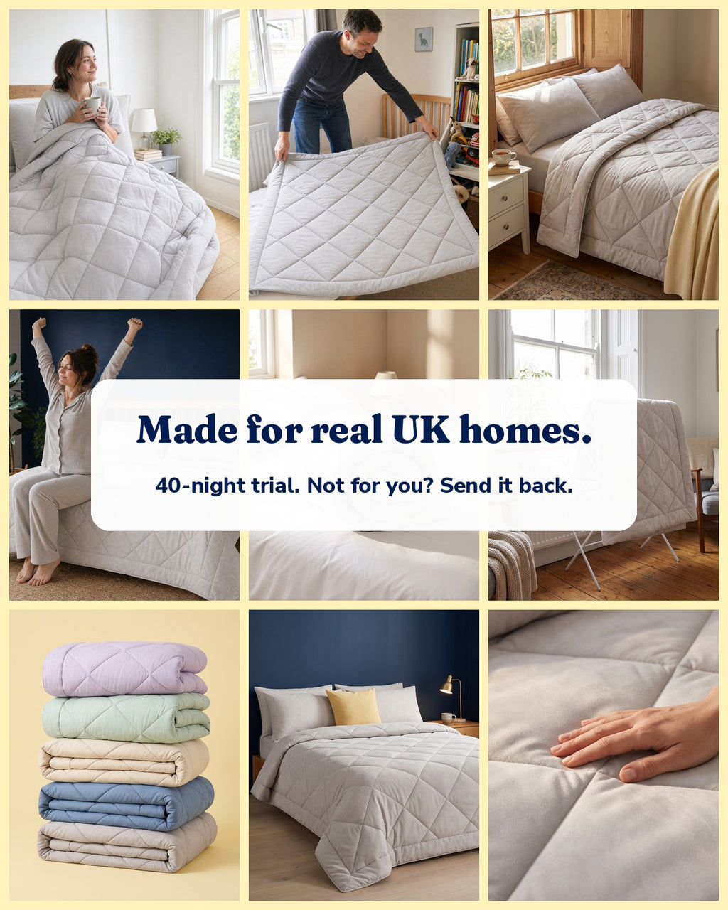 Made for real UK homes, 40-night trial